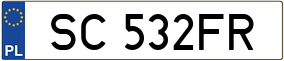 Truck License Plate